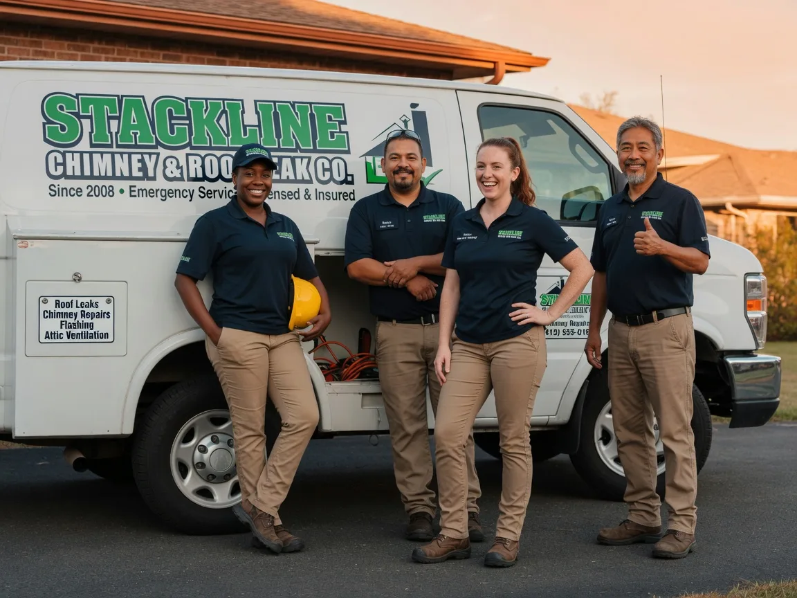 Chimney flashing repair company in Brookston, TX
